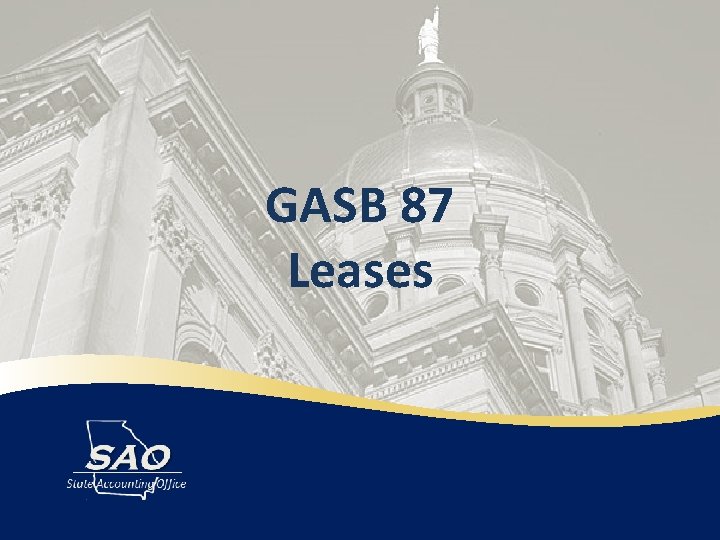 GASB 87 Leases 