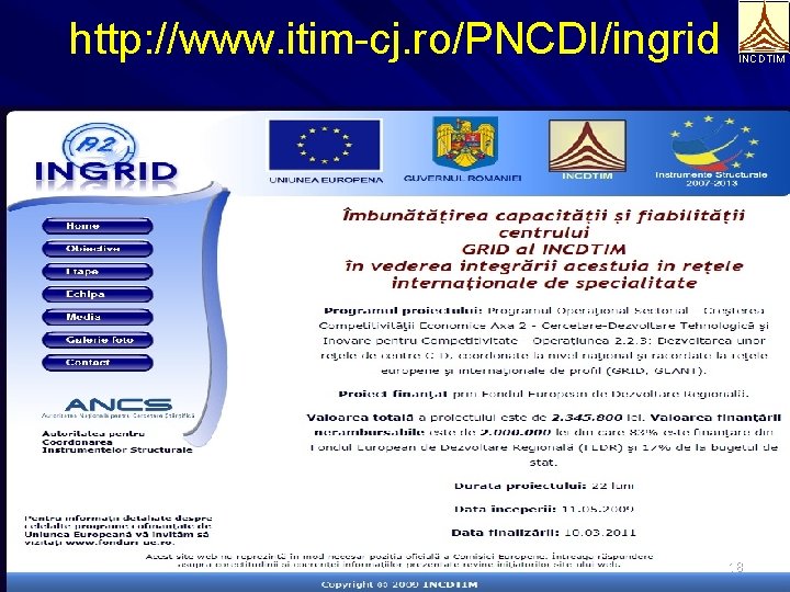 http: //www. itim-cj. ro/PNCDI/ingrid INCDTIM 18 