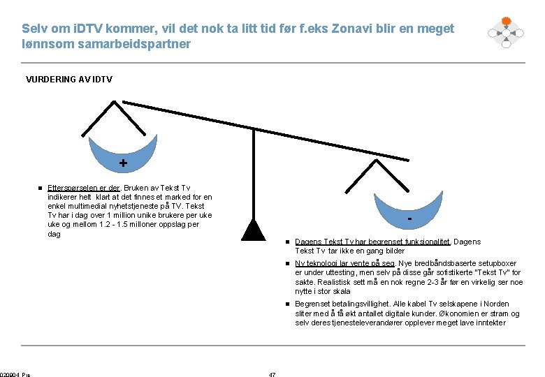 Selv om i. DTV kommer, vil det nok ta litt tid før f. eks