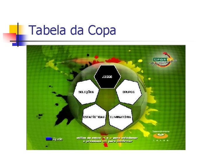 Tabela da Copa 