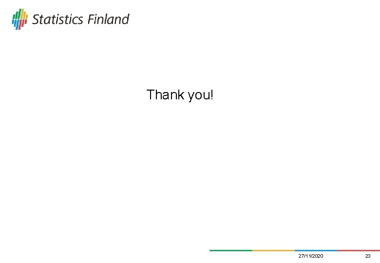 Thank you! 27/11/2020 23 