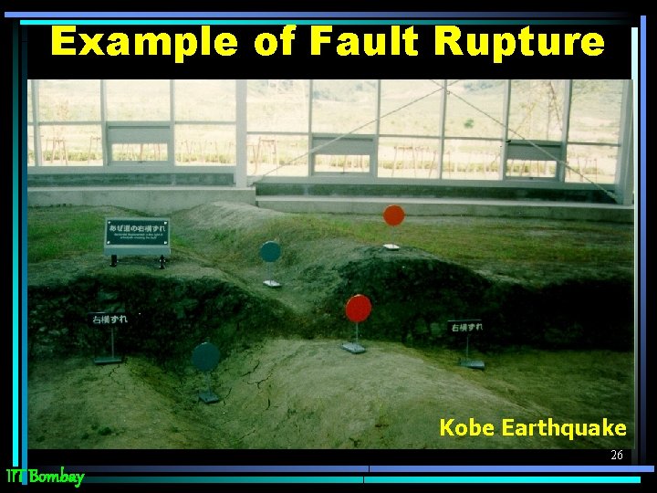 Example of Fault Rupture Kobe Earthquake 26 IIT Bombay 