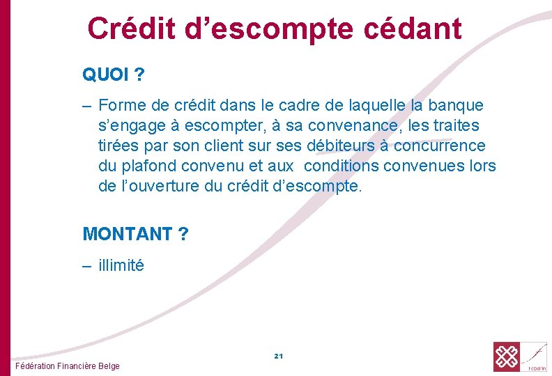 Crédit d’escompte cédant QUOI ? – Forme de crédit dans le cadre de laquelle