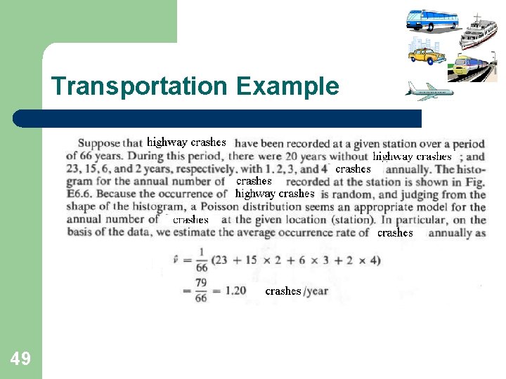 Transportation Example 49 Transportation Example 49