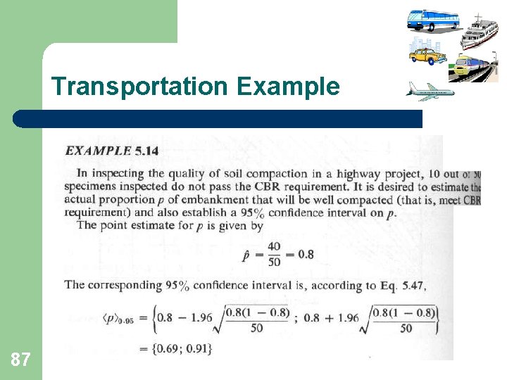 Transportation Example 87 Transportation Example 87