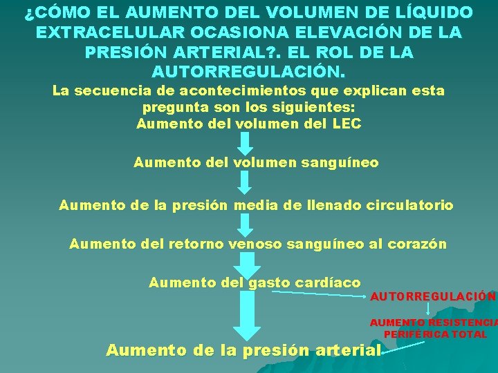 ¿CÓMO EL AUMENTO DEL VOLUMEN DE LÍQUIDO EXTRACELULAR OCASIONA ELEVACIÓN DE LA PRESIÓN ARTERIAL? ¿CÓMO EL AUMENTO DEL VOLUMEN DE LÍQUIDO EXTRACELULAR OCASIONA ELEVACIÓN DE LA PRESIÓN ARTERIAL?