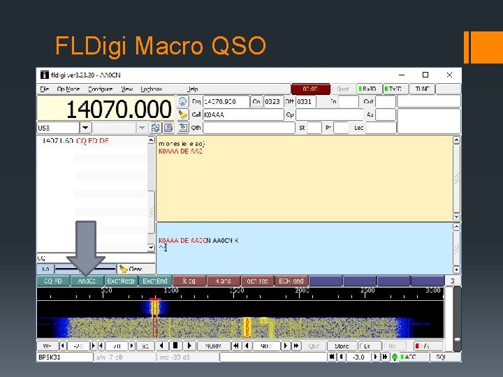 FLDigi Macro QSO 