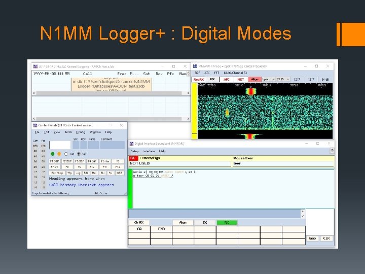 N 1 MM Logger+ : Digital Modes 