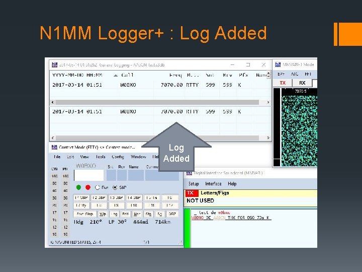 N 1 MM Logger+ : Log Added 