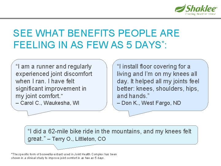 SEE WHAT BENEFITS PEOPLE ARE FEELING IN AS FEW AS 5 DAYS*: “I am