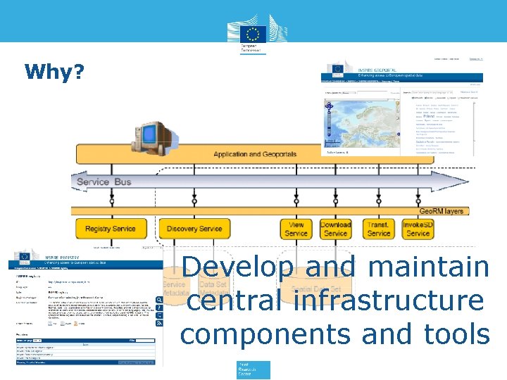 Why? Develop and maintain central infrastructure components and tools 