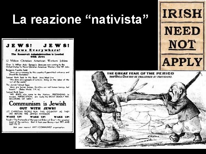 La reazione “nativista” 