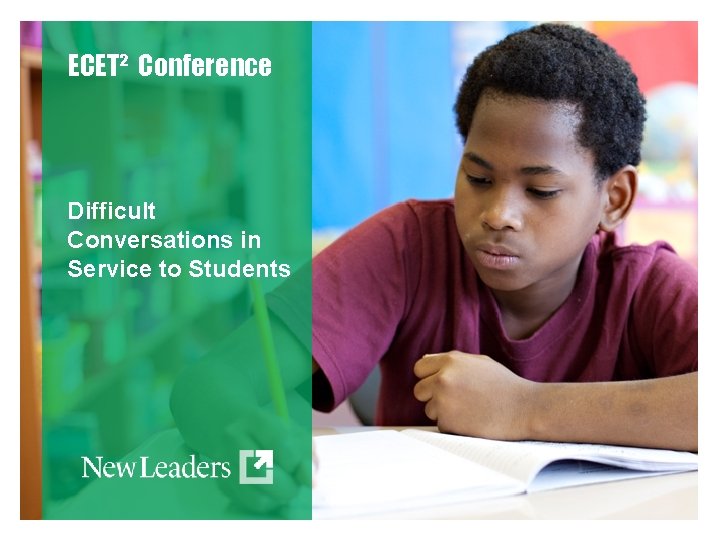 ECET² Conference Difficult Conversations in Service to Students 