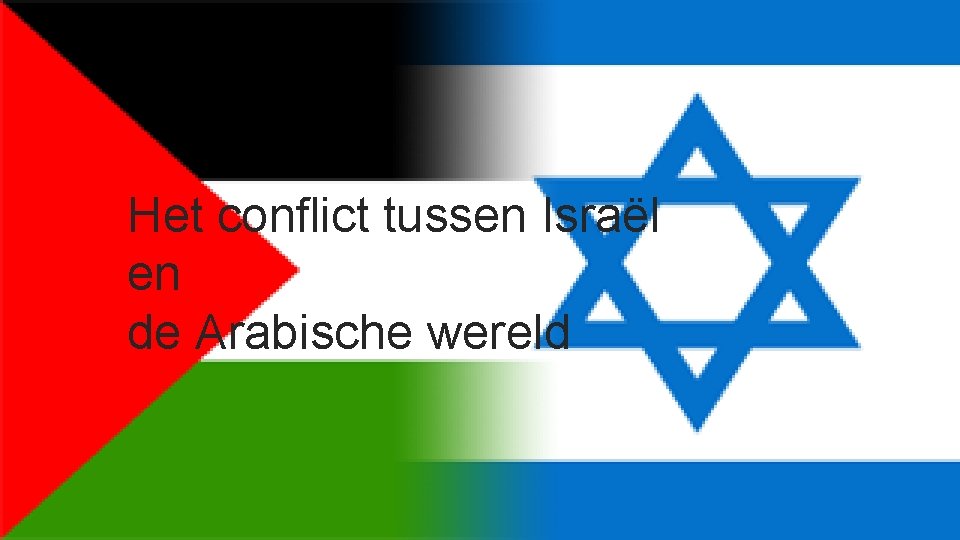 Het conflict tussen Israël en de Arabische wereld 