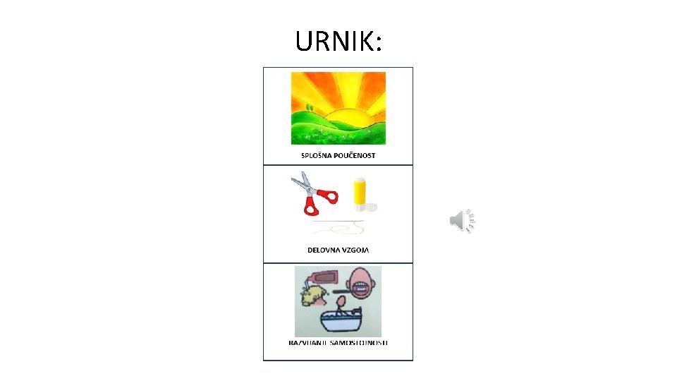 URNIK: 