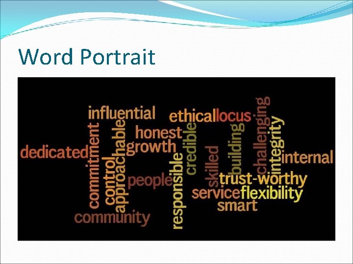 Word Portrait Word Portrait