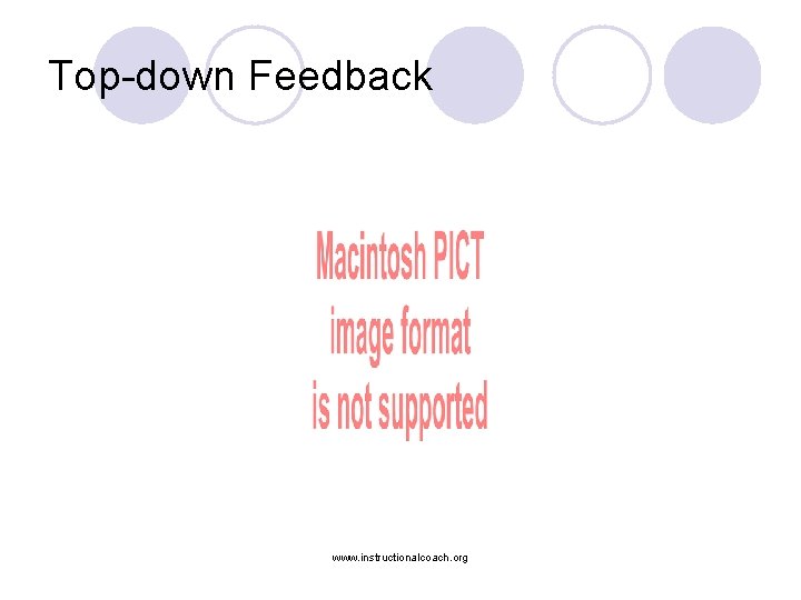 Top-down Feedback www. instructionalcoach. org 