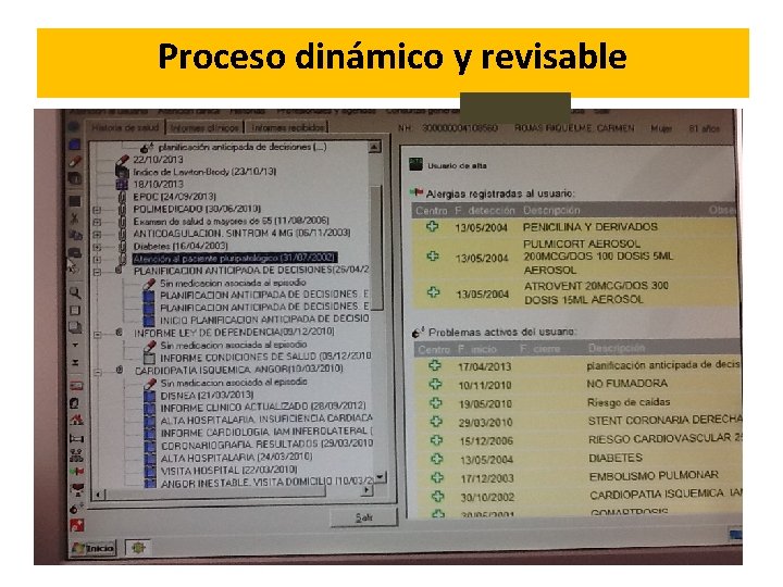 Proceso dinámico y revisable 