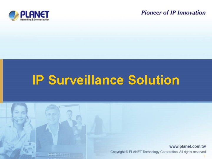 IP Surveillance Solution 1 