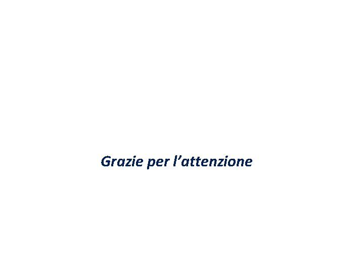 Grazie per l’attenzione Grazie per l’attenzione