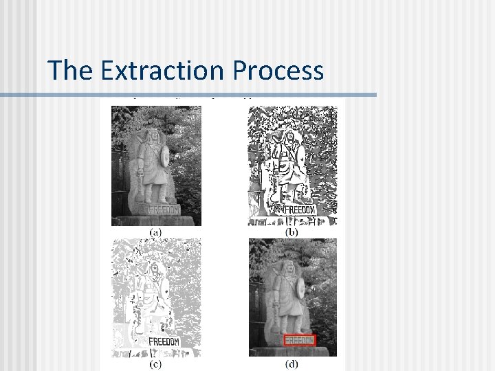 The Extraction Process The Extraction Process