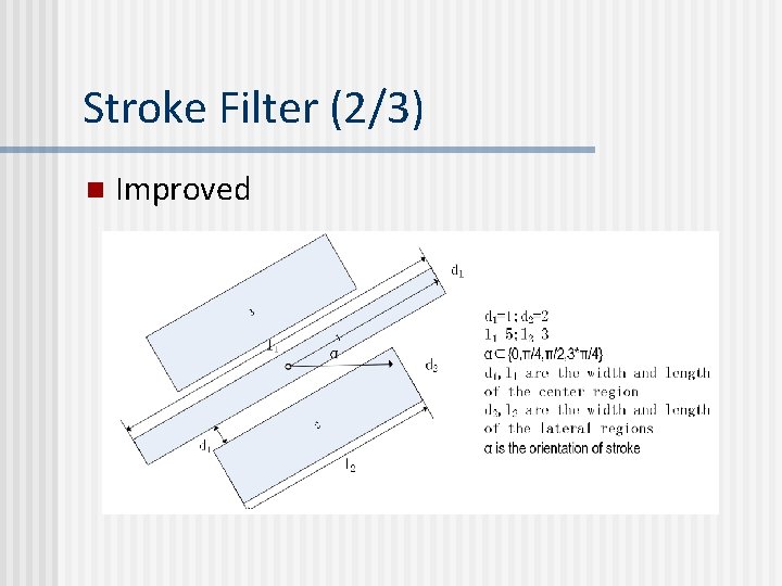 Stroke Filter (2/3) n Improved Stroke Filter (2/3) n Improved