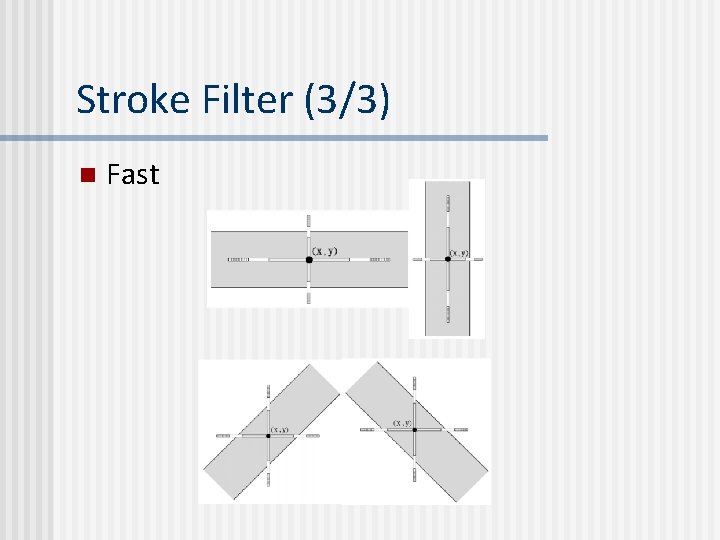 Stroke Filter (3/3) n Fast Stroke Filter (3/3) n Fast