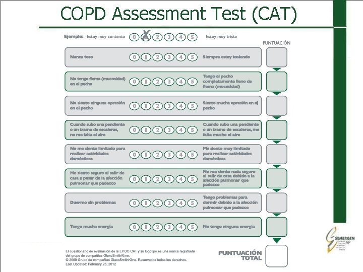 COPD Assessment Test (CAT) 