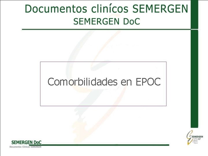 Comorbilidades en EPOC 