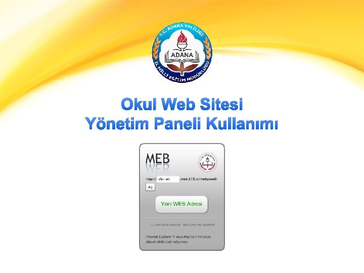 Okul Web Sitesi Yönetim Paneli Kullanımı 