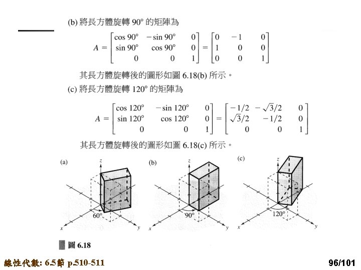 線性代數: 6. 5節 p. 510 -511 96/101 