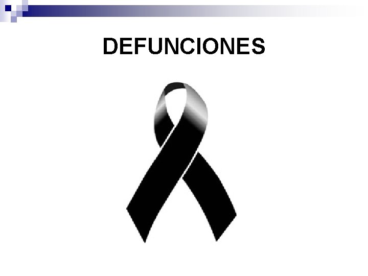 DEFUNCIONES 