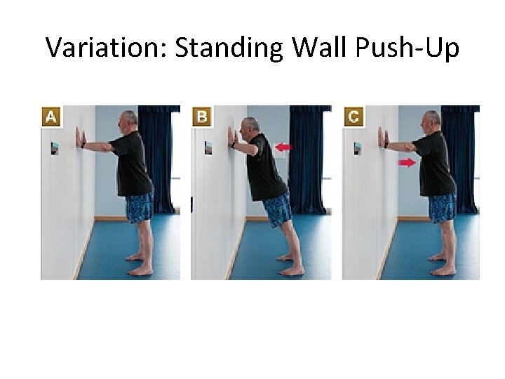 Variation: Standing Wall Push-Up 