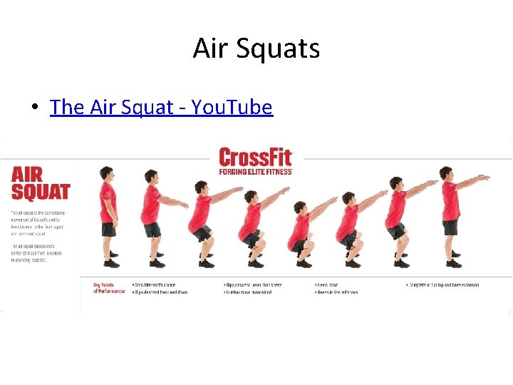 Air Squats • The Air Squat - You. Tube 