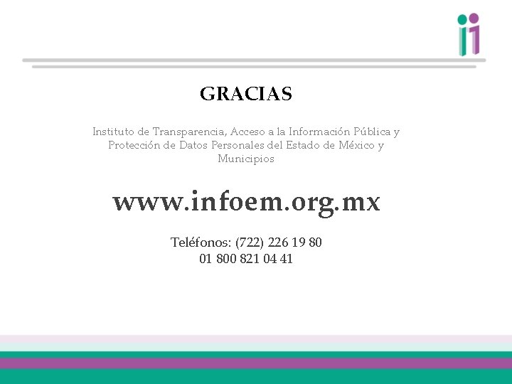 GRACIAS Instituto de Transparencia, Acceso a la Información Pública y Protección de Datos Personales