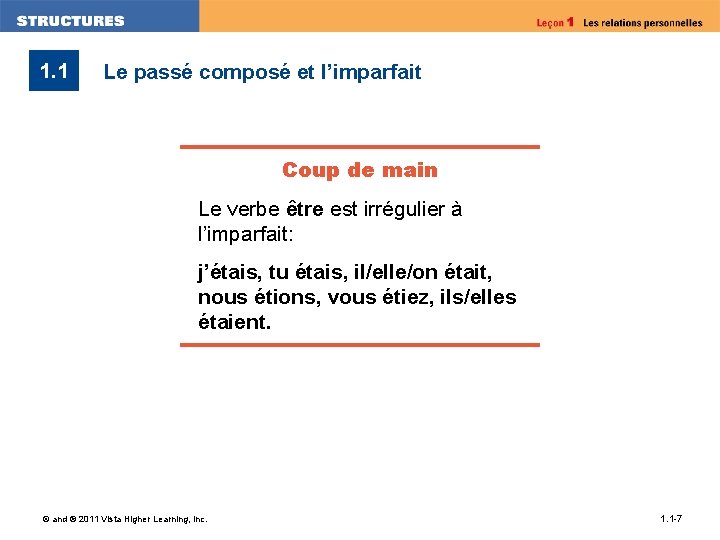 1 1 Le pass compos et limparfait Rappel