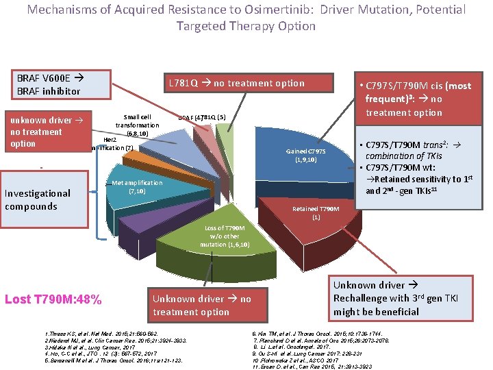 Mechanisms of Acquired Resistance to Osimertinib: Driver Mutation, Potential Targeted Therapy Option BRAF V