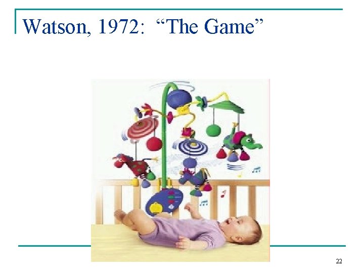 Watson, 1972: “The Game” 22 