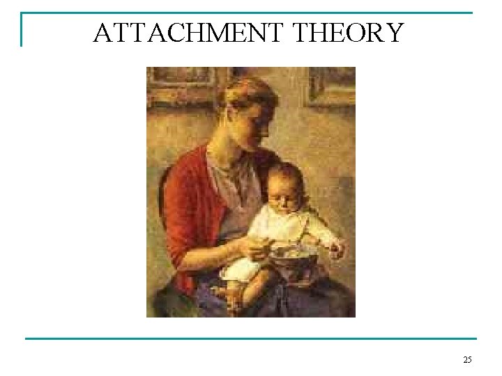 ATTACHMENT THEORY 25 