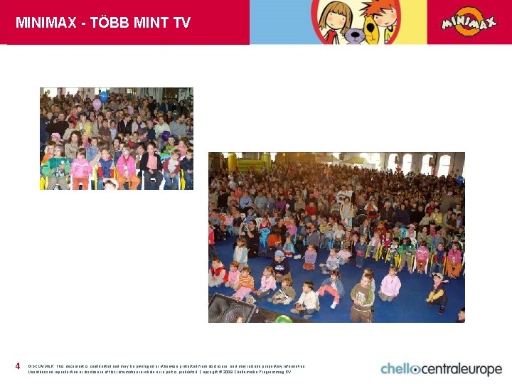 MINIMAX - TÖBB MINT TV 4 DISCLAIMER: This document is confidential and may be