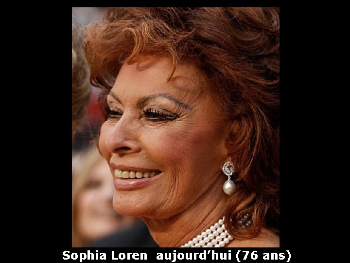 Sophia Loren aujourd’hui (76 ans) 