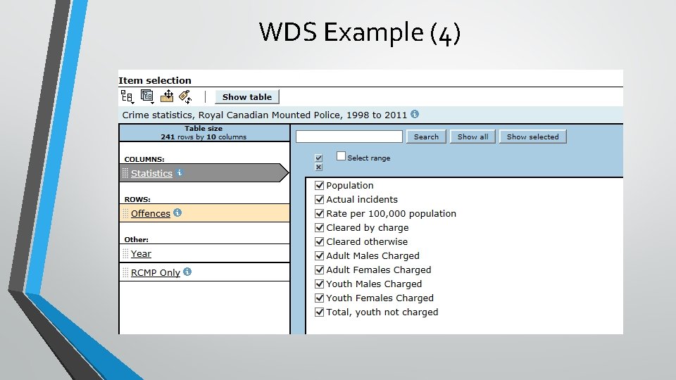 WDS Example (4) 