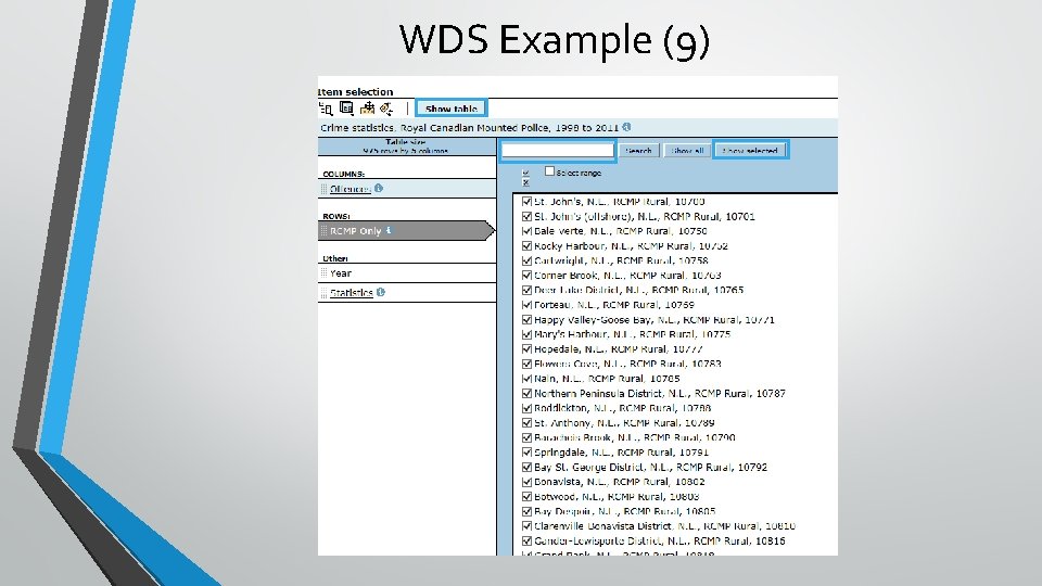 WDS Example (9) 