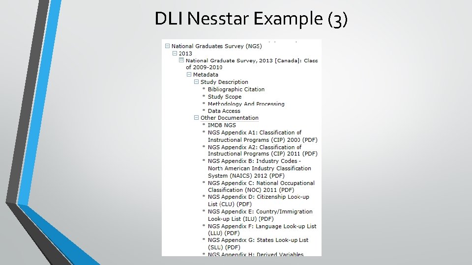 DLI Nesstar Example (3) 