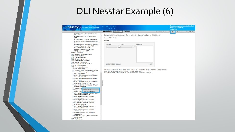 DLI Nesstar Example (6) 