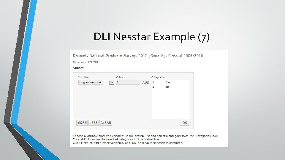 DLI Nesstar Example (7) 