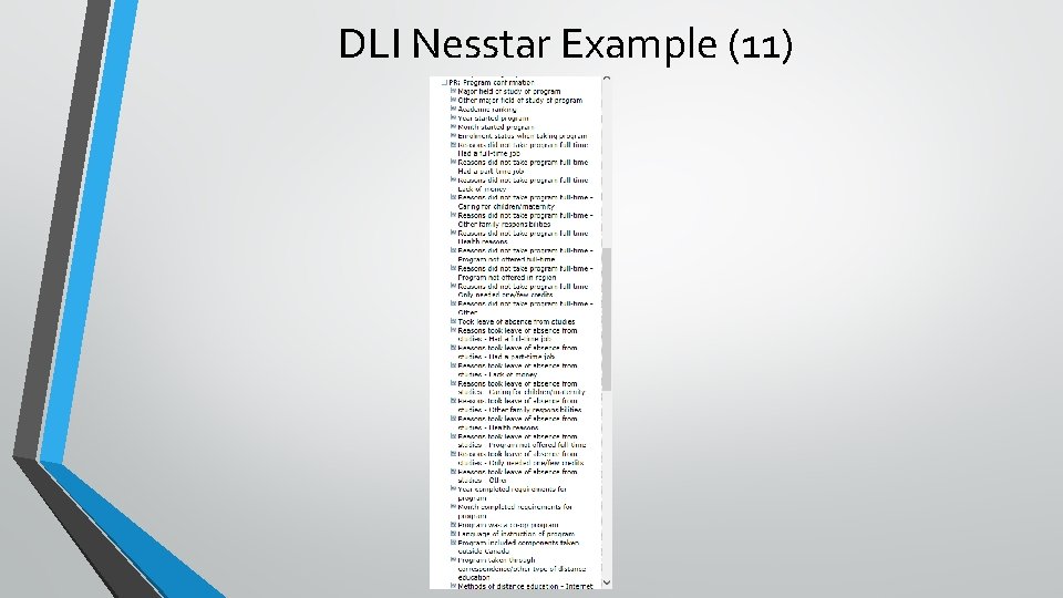 DLI Nesstar Example (11) 