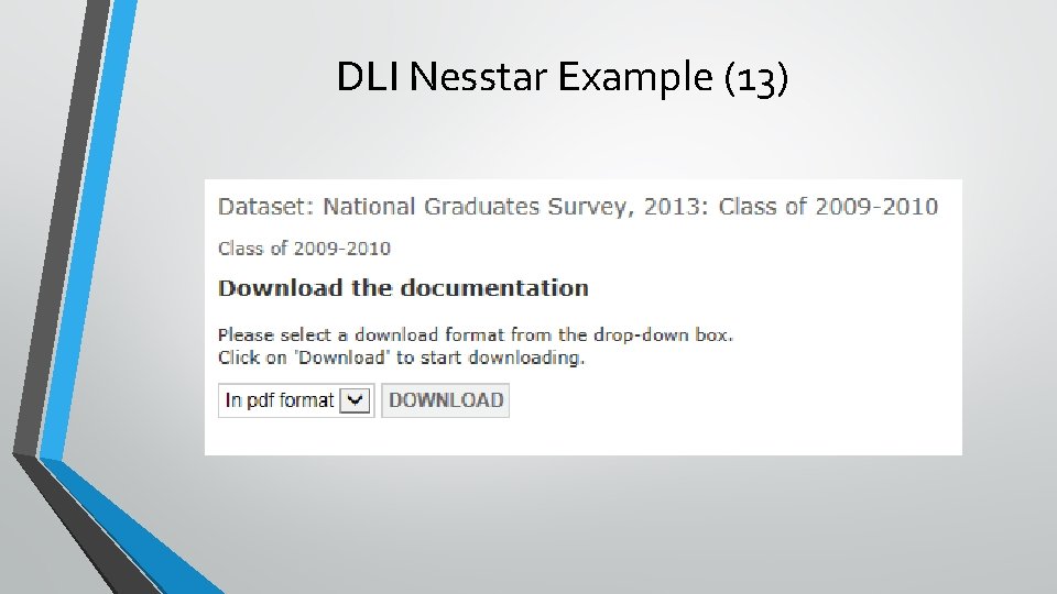 DLI Nesstar Example (13) 