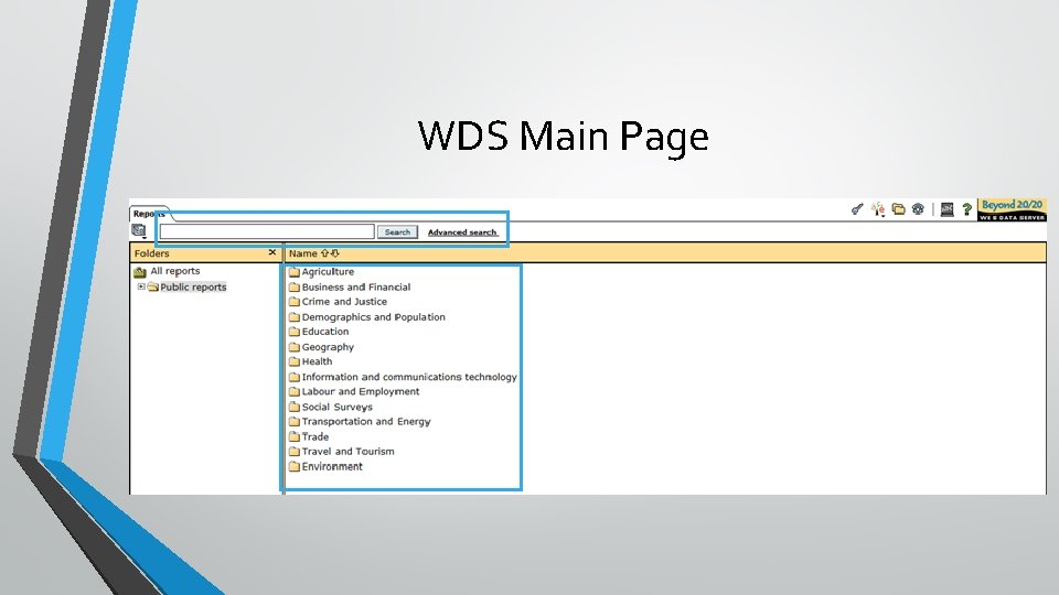 WDS Main Page 