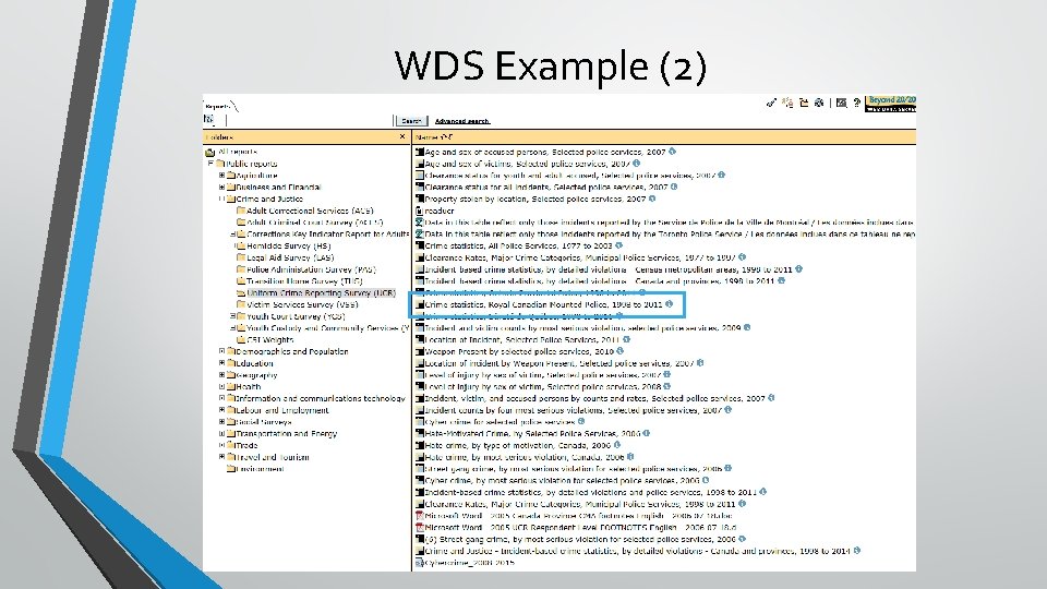 WDS Example (2) 